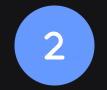 A round button showing two remaining seconds.